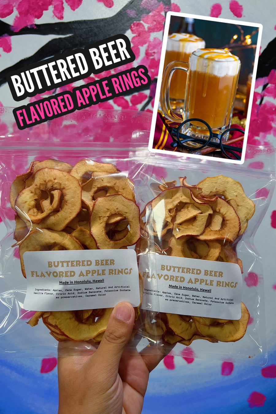 Buttered Beer Flavored Apple Rings