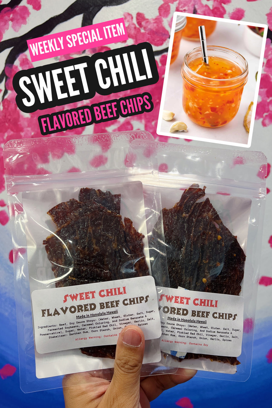 Sweet Chili (Glazed) Beef Chips