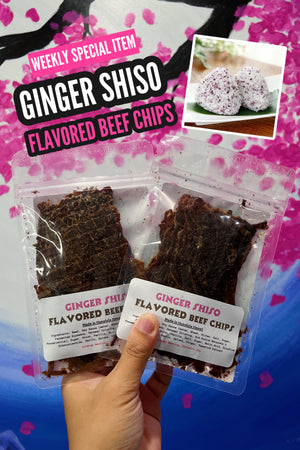 Ginger Shiso Flavored Beef Chips